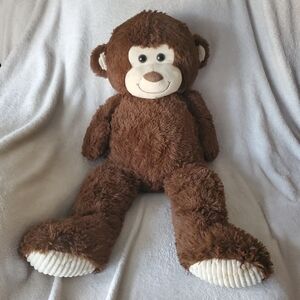 Kellytoy Brown and Cream Medium Size Plush Monkey Teddy Bear Stuffed Animal